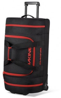 Дорожная сумка Dakine Duffle Roller 58L Phoenix Pnx (черный с красными молниями)