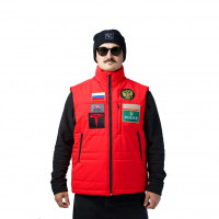 Жилет Manew Ski Rus красный