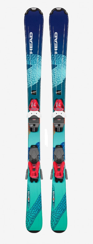 Горные лыжи Head Monster Easy JRS (117-157) + Крепление JRS 7.5 GW CA BR 78 [H] multi colored (2023) 