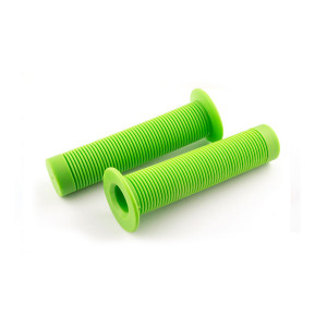 Ручки на руль CLARKS С105 3-395 резин. BMX 135мм торц. защита от проскальзывания. ЗЕЛЕНЫЕ 