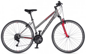 Велосипед Author Integra 28" серебро/красный рама: 19" (2025) 