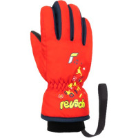 Перчатки горнолыжные Reusch Kids fire red/dress blue