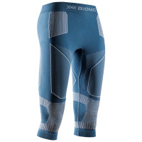 Брюки X-Bionic Energy Accumulator Light Pants 3/4 WMN mineral blue/arctic white A015