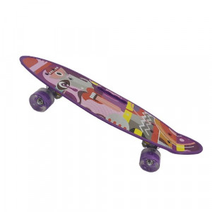 Скейтборд детский Navigator пластик, свет. колеса, 61x17x9,5 см, ручка для переноски, Picasso 