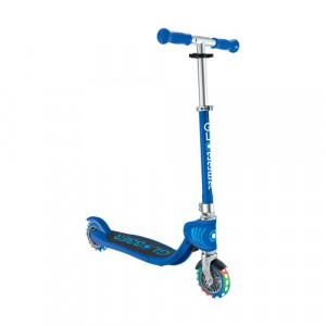 Самокат Globber Flow Foldable Junior Lights синий 