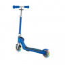 Самокат Globber Flow Foldable Junior Lights синий - Самокат Globber Flow Foldable Junior Lights синий
