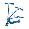 Самокат Globber Flow Foldable Junior Lights синий - Самокат Globber Flow Foldable Junior Lights синий