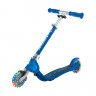 Самокат Globber Flow Foldable Junior Lights синий - Самокат Globber Flow Foldable Junior Lights синий