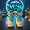 Горнолыжные ботинки Salomon T1 Girly white/scuba blue размер 170/180 (б/у, состояние хорошее) - Горнолыжные ботинки Salomon T1 Girly white/scuba blue размер 170/180 (б/у, состояние хорошее)