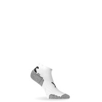 Носки спортивные Lasting RUN 009, microfiber + polypropylene, белые с черной полоской (2023)