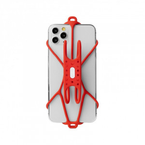 Держатель для смартфона Bone Run Tie Handheld 07-200321 накисть руки, универсальный 4.7&#039;-7,2&#039;, силикон, красный 