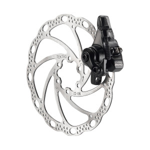 Торм. набор механ. TEKTRO 00-180856 диск. ЗАДНИЙ MD-C400 MIRA (ротор 160мм+суппорт+колодки) совместим. колодки VX811 черный 