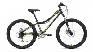 Велосипед Forward Titan 24 2.0 D черный/оранжевый рама: 12&quot; (2022) 