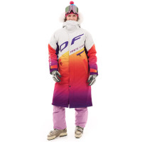 Плащ зимний Dragonfly Race Coat Winter Sunset Woman orange - violet