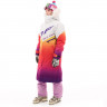 Плащ зимний Dragonfly Race Coat Winter Sunset Woman orange - violet - Плащ зимний Dragonfly Race Coat Winter Sunset Woman orange - violet