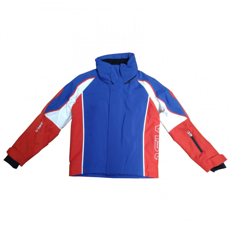 Blue red and white windbreaker on sale