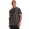 Футболка Under Armour Charged Cotton GL Foundation SS grey - Футболка Under Armour Charged Cotton GL Foundation SS grey