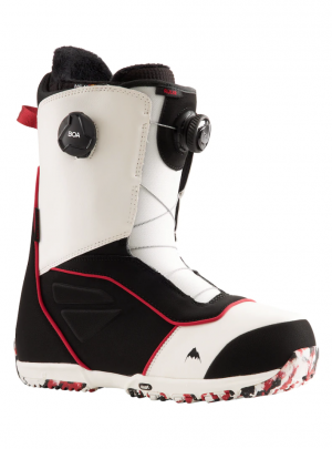 Ботинки для сноуборда Burton Ruler BOA White/Black/Red (2022) 