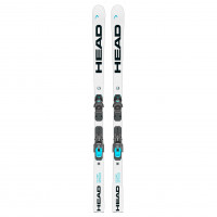 Горные лыжи Head WCR e.GS Rebel Team Junior Ski + креп. Evo 9 GW CA Brake 85 [D] white/black (2025)