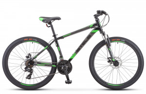 Велосипед Stels Navigator-500 D 26&quot; F010 черный/зеленый (2020) 