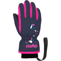 Перчатки горнолыжные Reusch Kids dress blue/knockout pink