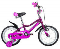 Велосипед NOVATRACK NOVARA, 14" алюм., фиолетовый (2022)