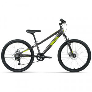 Велосипед ALTAIR AL 24 D черный/зеленый рама: 11&quot; (2022) 