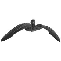 Крыло M-Wave Mud Max QR.F III 5-385130 переднее, 26-29",ширина 85 мм, длина 650 мм, адаптеры под трубу вилки 16-35 мм, пластик, черный