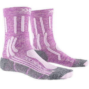 Носки X-Socks Trek X Merino WMN Socks Magnolia Purple Melange/Dolomite Grey 