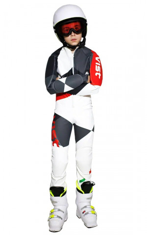 Комбинезон спусковой Vist RC Suit Junior Cyclone Pro white-black-ruby 0099AM 