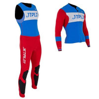 Гидрокостюм мужской длинный без рукавов + гидрокуртка на молнии Jetpilot RX Race John and Jacket Red/White/Blue S21 (210110)