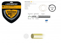 JAGWIRE Комплект тросов переключения Pro Shift Kit с рубашкой, заглушками, крючками и защитой рамы, синий