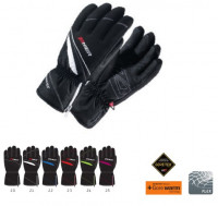 Перчатки Zanier RAURIS GTX JU 25-schwarz черные с розовой вставкой