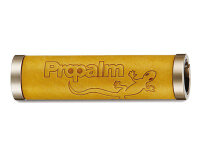 Грипсы PROPALM HY-1027EP-BW, кожаные, 128мм, с 2 грипстопами, с упаковкой