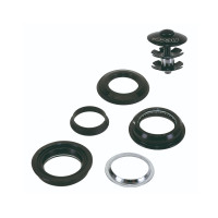 Рулевой набор NECO 5-390320 алюм./сталь полукартр. 1 1/8" 28.6/44/30мм 79г. черный