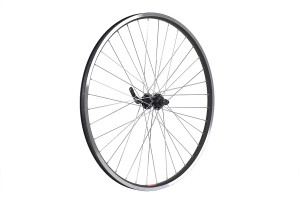 Колесо STARK 26&quot; MTB, переднее, под рез. диск, двойной обод DH-18 RAINBOW, алюм. сплав, черный, втулка FR-09F DISC 