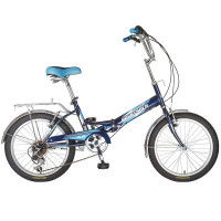 Велосипед NOVATRACK FS30, 20" складной, синий (2020)