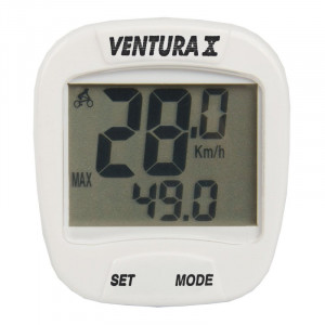 Велокомпьютер Venture Х 5-244554 10 функций, белый 