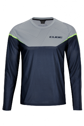 Джерси CUBE EDGE Round Neck д/рук, grey´n´lime 