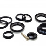 Рулевая колонка Neco H115MP 1-1/8" 28.6*44*23.6mm, полуинтегрированная, стальная, черная - Рулевая колонка Neco H115MP 1-1/8" 28.6*44*23.6mm, полуинтегрированная, стальная, черная