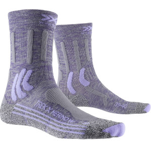 Носки X-Socks Trek X Merino WMN Socks Grey Purple Melange/Grey Melange 