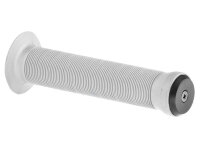 VELO Грипсы VLG-411, 147мм, Kraton, поверхность Anti Slip, с фланцами, с заглушками VLP-15-7, белые