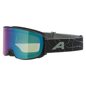 Маска Alpina Nakiska Q-Lite black-williow-green matt/Q-Lite green S2 размер M 