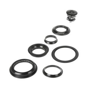 Рулевой набор NECO 5-390322 сталь полуинтегр. полукартр. 1 1/8&quot;-1,5&quot; 28,5/44/55/39,8мм черный 