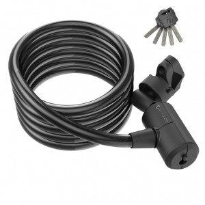 Замок Syncros Masset Coil Cable Key lock black 