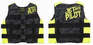 Спасательный жилет нейлон детский Jetpilot Cause Kids ISO 50N Nylon Vest Black/Yellow 8-10 лет (2020) 