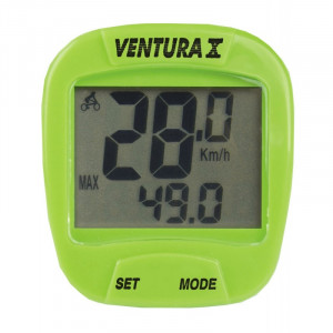 Велокомпьютер Venture Х 5-244555 10 функций, зеленый 