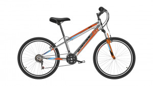 Велосипед Black One Ice 20 серебристый/оранжевый/голубой Рама: 10&quot; (2022) 