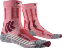 Носки X-Socks Trek X Linen WMN vintage red melange/grey melange R032
