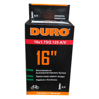 Велокамера Duro 16x1.75/2.125 А/V (47/57-305) DHB01003